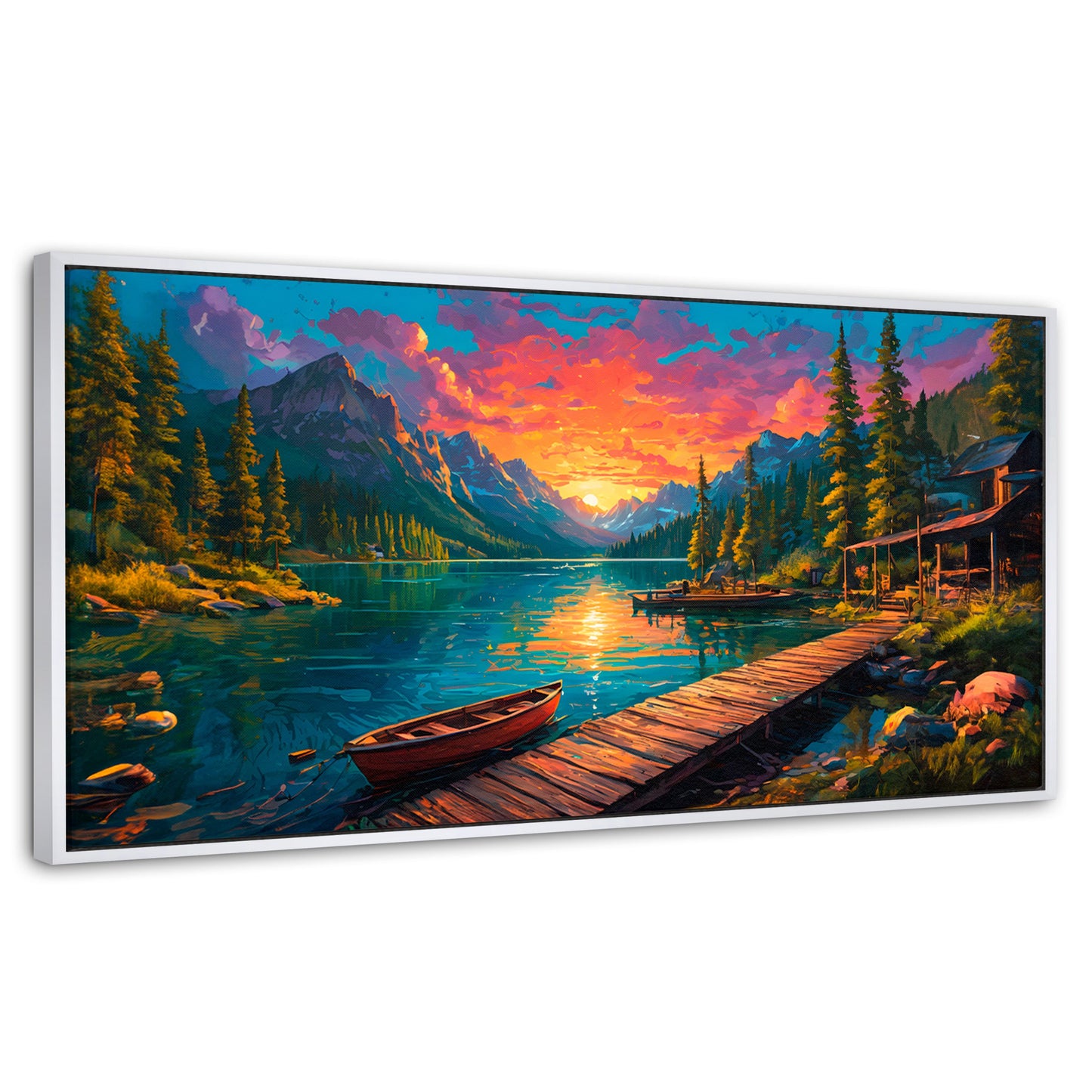 Cuadros Decorativos Canvas Revolution | Atardecer Brillante | Panoramico | Portada