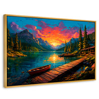 Cuadros Decorativos Canvas Revolution | Atardecer Brillante | Rectangular | Portada