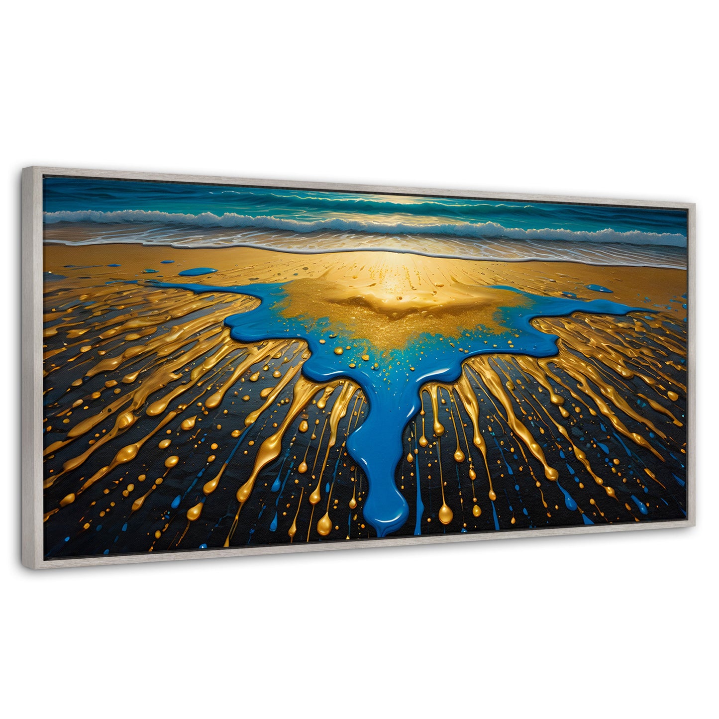 Cuadros Decorativos Canvas Revolution | Atardecer Dorado | Panoramico | Portada