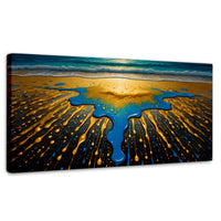 Cuadros Decorativos Canvas Revolution | Atardecer Dorado | Panoramico | Portada