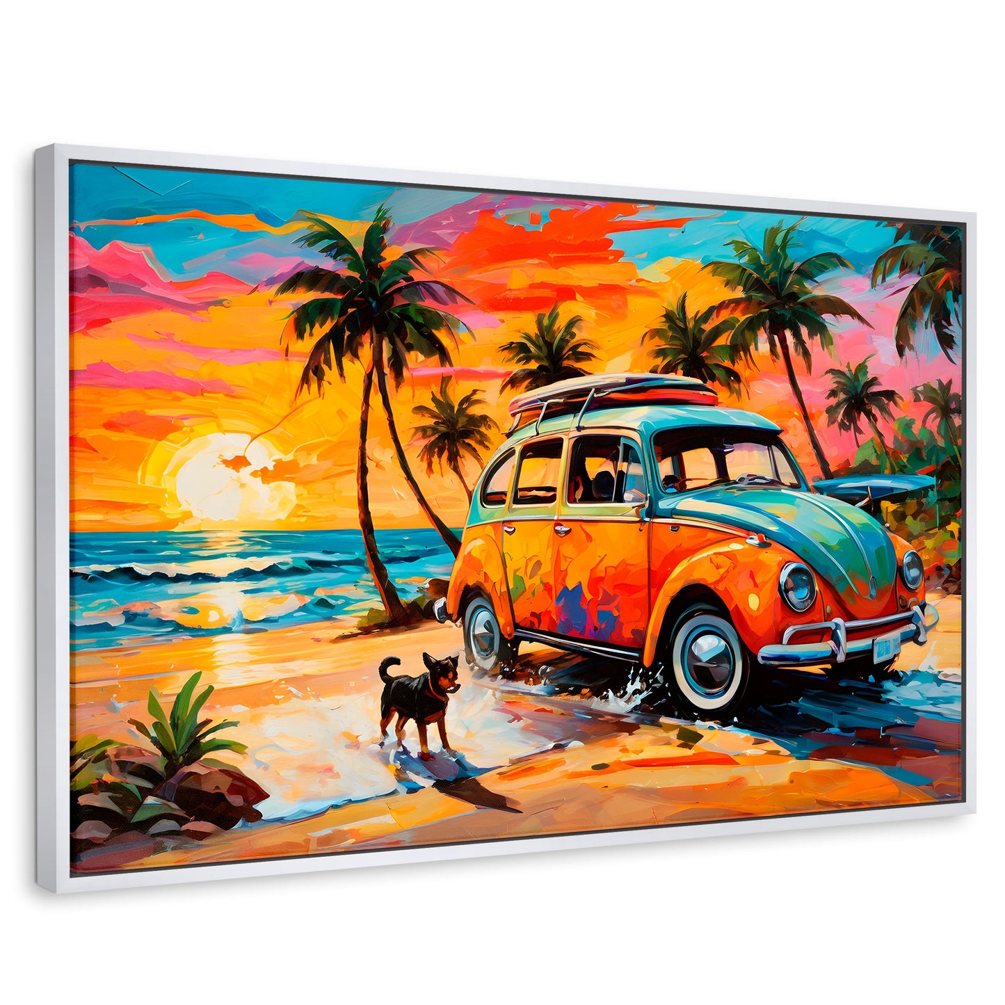 Cuadros Decorativos Canvas Revolution | Atardecer Fiel | Rectangular | Portada | Marco Blanco
