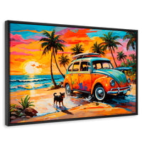 Cuadros Decorativos Canvas Revolution | Atardecer Fiel | Rectangular | Portada | Marco Negro