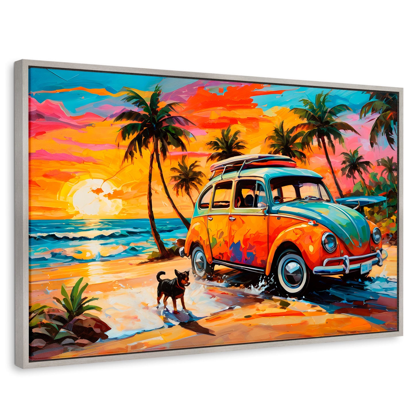Cuadros Decorativos Canvas Revolution | Atardecer Fiel | Rectangular | Portada | Marco Plateado