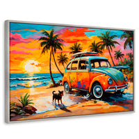 Cuadros Decorativos Canvas Revolution | Atardecer Fiel | Rectangular | Portada | Marco Plateado
