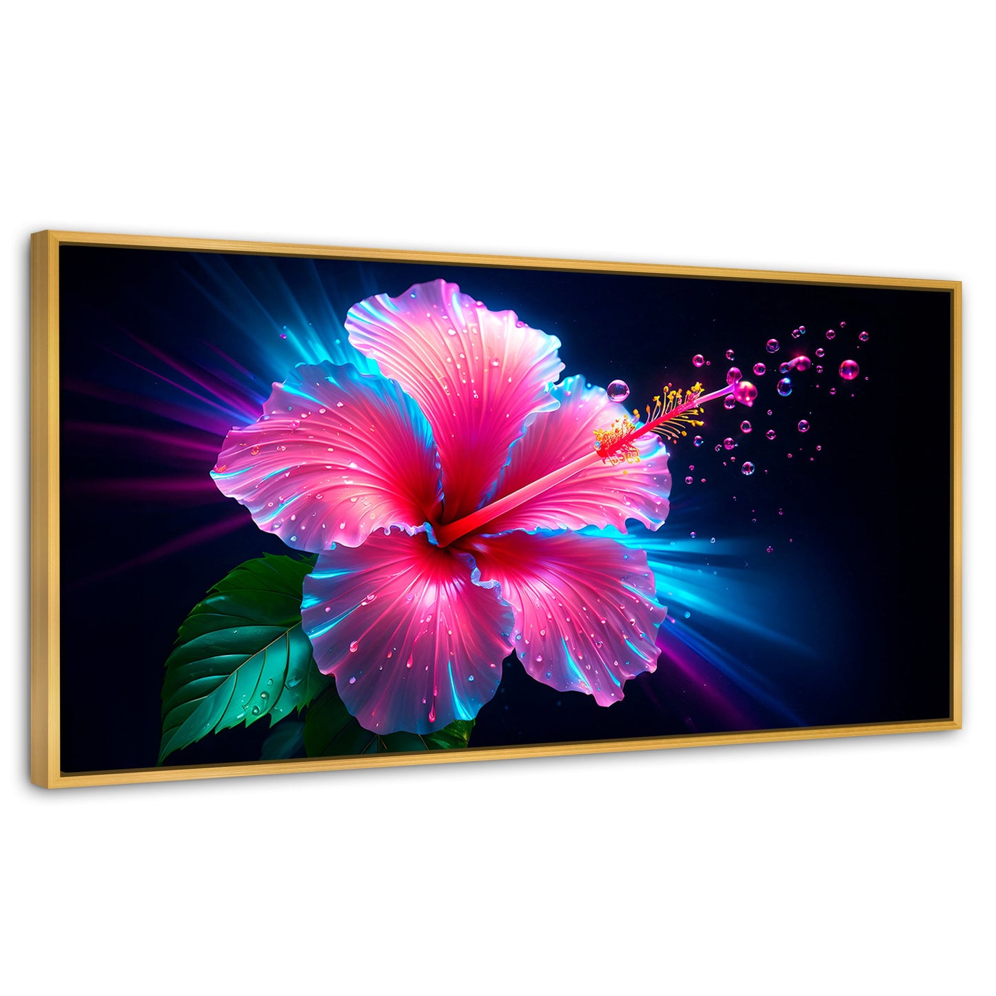 Cuadros Decorativos Canvas Revolution | Aura Hibisco Magico | Panoramico | Portada