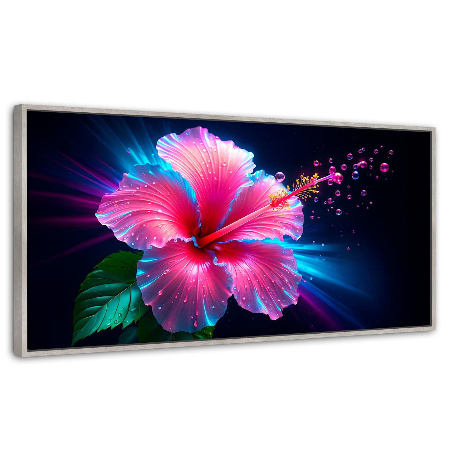 Cuadros Decorativos Canvas Revolution | Aura Hibisco Magico | Panoramico | Portada