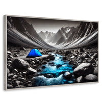 Cuadros Decorativos Canvas Revolution | Aventura Azul | Rectangular | Portada | Marco Plateado