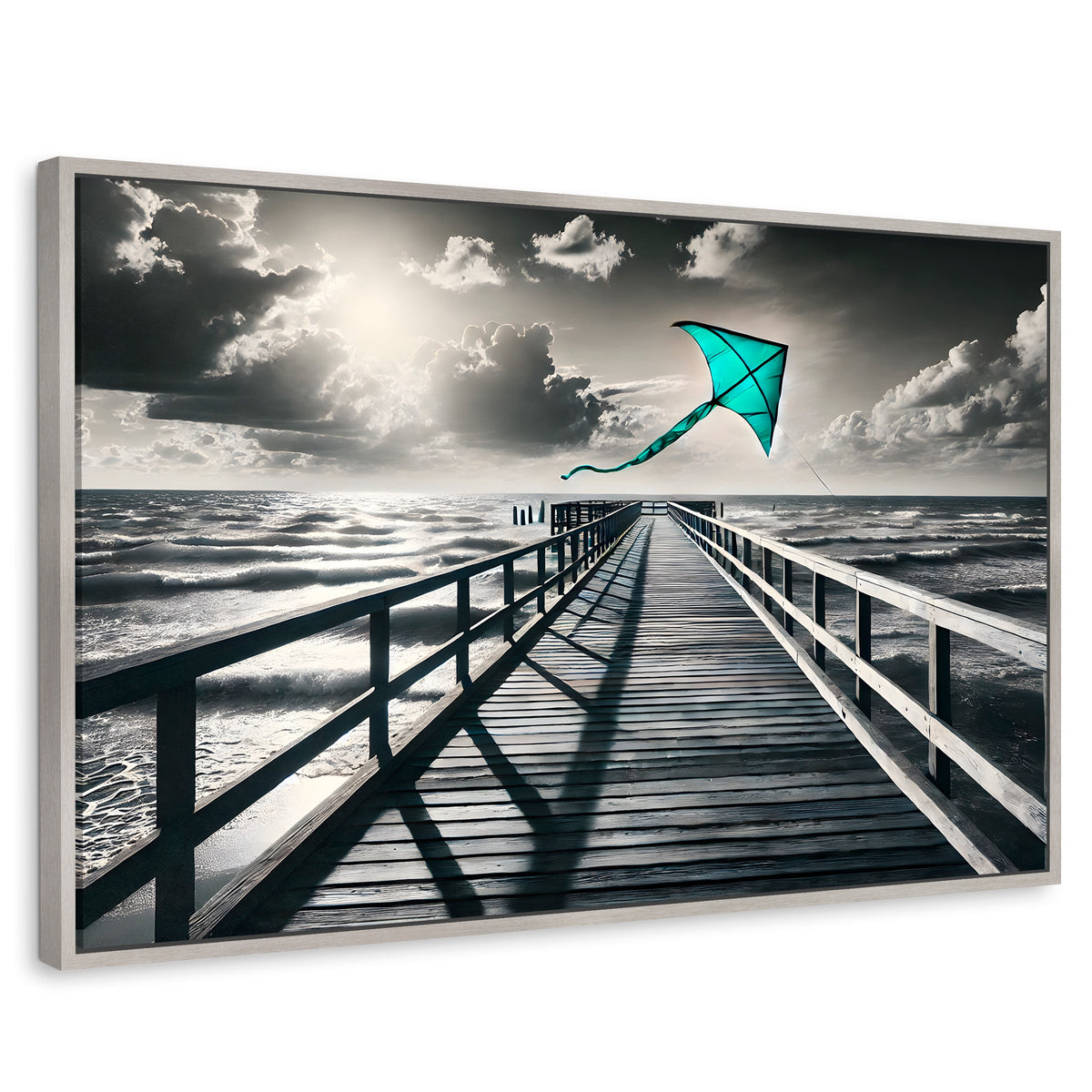 Cuadros Decorativos Canvas Revolution | Aventura En Viento | Rectangular | Portada | Marco Plateado