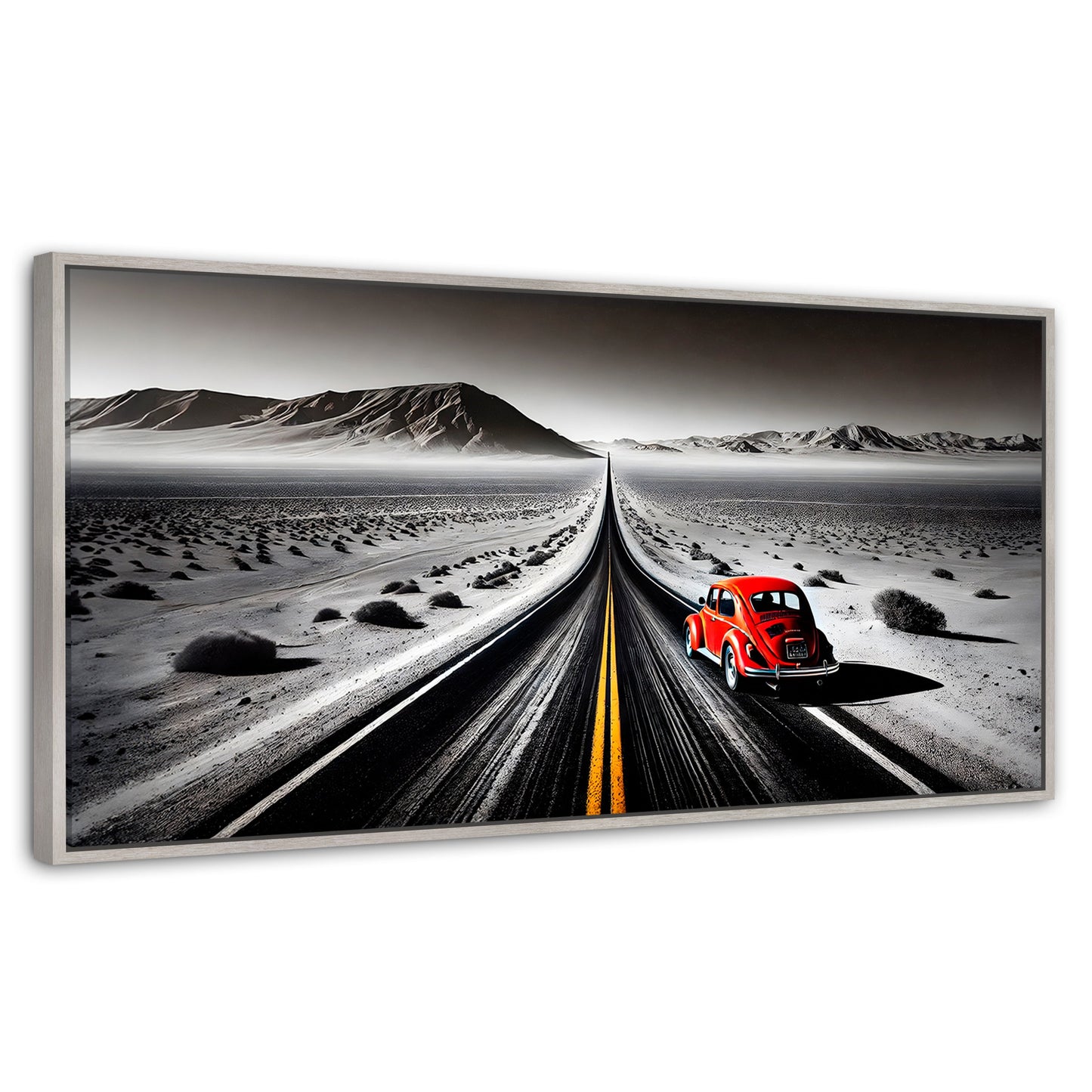 Cuadros Decorativos Canvas Revolution | Aventura Roja | Panoramico | Portada | Marco Blanco