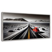 Cuadros Decorativos Canvas Revolution | Aventura Roja | Panoramico | Portada | Marco Blanco