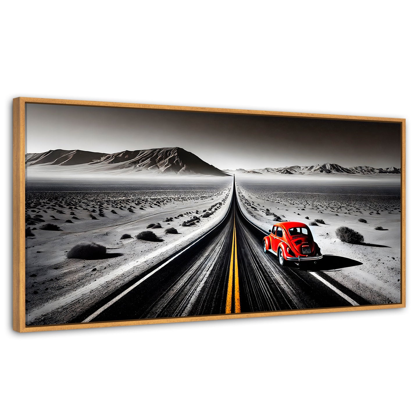 Cuadros Decorativos Canvas Revolution | Aventura Roja | Panoramico | Portada | Marco Negro