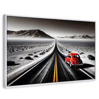 Cuadros Decorativos Canvas Revolution | Aventura Roja | Rectangular | Portada | Marco Blanco