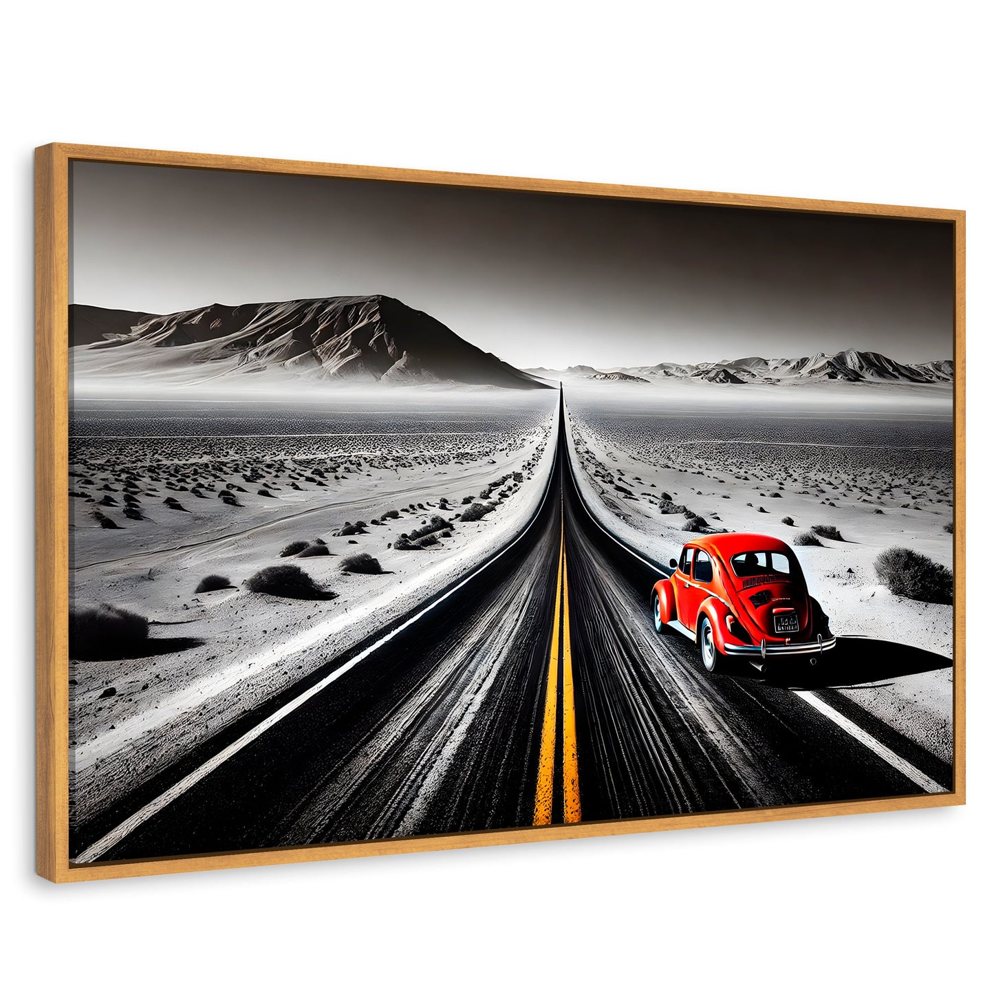 Cuadros Decorativos Canvas Revolution | Aventura Roja | Rectangular | Portada | Marco Madera