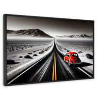Cuadros Decorativos Canvas Revolution | Aventura Roja | Rectangular | Portada | Marco Negro