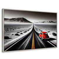 Cuadros Decorativos Canvas Revolution | Aventura Roja | Rectangular | Portada | Marco Plateado