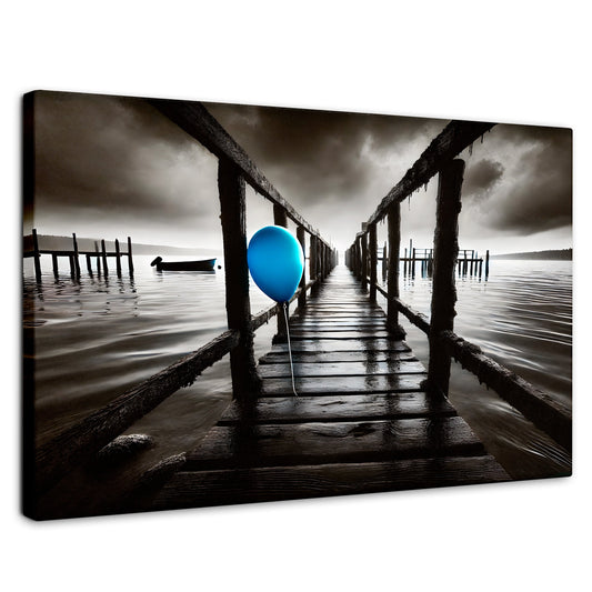 Cuadros Decorativos Canvas Revolution | Azul En El Muelle | Rectangular | Portada | Marco SinMarco