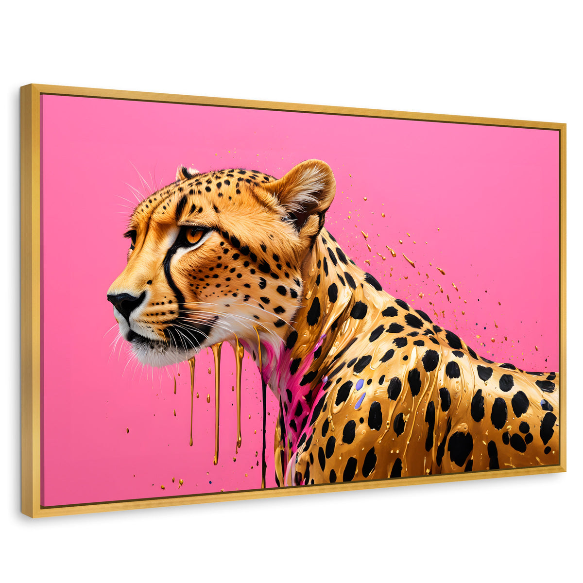 Cuadros Decorativos Canvas Revolution | Belleza Brillante | Rectangular | Portada | Marco Dorado