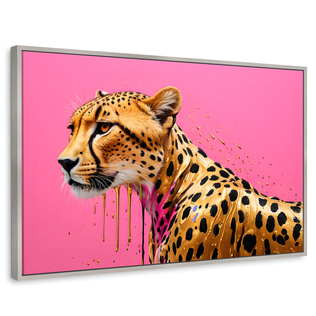 Cuadros Decorativos Canvas Revolution | Belleza Brillante | Rectangular | Portada | Marco Plateado