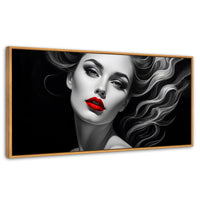 Cuadros Decorativos Canvas Revolution | Boca De Fuego | Panoramico | Portada | Marco Negro