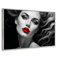 Cuadros Decorativos Canvas Revolution | Boca De Fuego | Rectangular | Portada | Marco Plateado