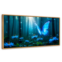 Cuadros Decorativos Canvas Revolution | Bosque Celeste | Panoramico | Portada | Marco Negro