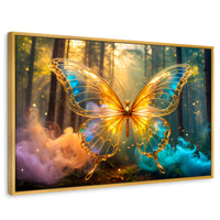 Cuadros Decorativos Canvas Revolution | Bosque De Cristal | Rectangular | Portada | Marco Dorado