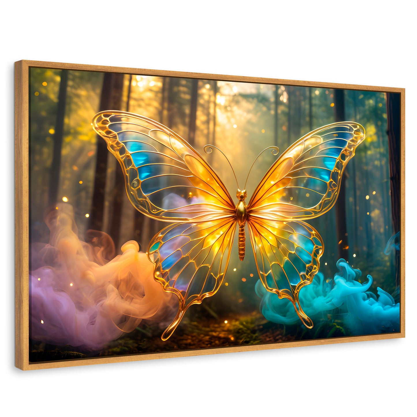 Cuadros Decorativos Canvas Revolution | Bosque De Cristal | Rectangular | Portada | Marco Madera