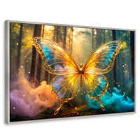 Cuadros Decorativos Canvas Revolution | Bosque De Cristal | Rectangular | Portada | Marco Plateado