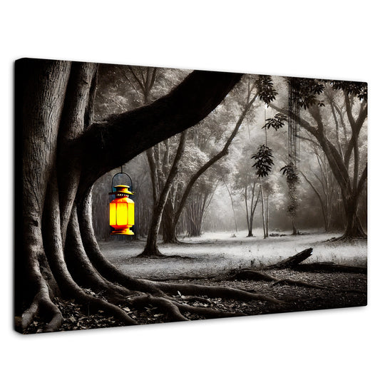 Cuadros Decorativos Canvas Revolution | Bosque Iluminado | Rectangular | Portada | Marco SinMarco