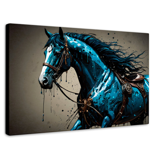 Cuadros Decorativos Canvas Revolution | Brillo Azul Equino | Rectangular | Portada | Marco SinMarco