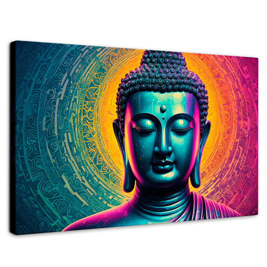Cuadros Decorativos Canvas Revolution | Buda Sobre Universo | Rectangular | Portada | Marco SinMarco