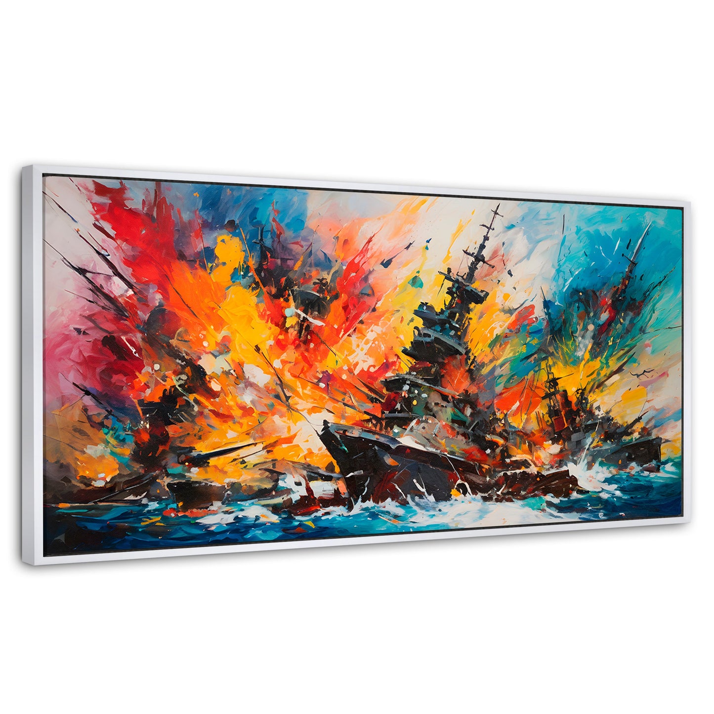 Cuadros Decorativos Canvas Revolution | Buque Explosivo | Panoramico | Portada