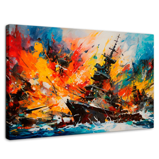 Cuadros Decorativos Canvas Revolution | Buque Explosivo | Rectangular | Portada