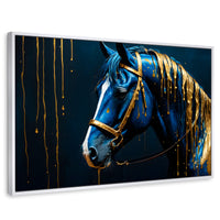 Cuadros Decorativos Canvas Revolution | Caballo Celestial | Rectangular | Portada | Marco Blanco