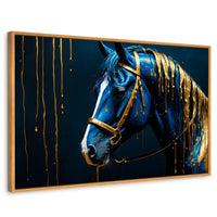 Cuadros Decorativos Canvas Revolution | Caballo Celestial | Rectangular | Portada | Marco Madera