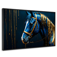 Cuadros Decorativos Canvas Revolution | Caballo Celestial | Rectangular | Portada | Marco Negro