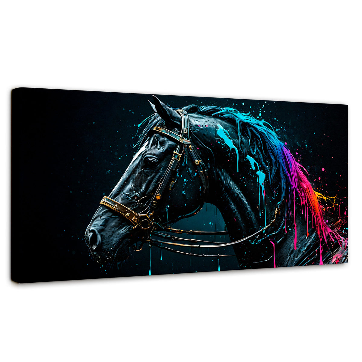 Cuadros Decorativos Canvas Revolution | Caballo Cosmico | Panoramico | Portada | Marco SinMarco
