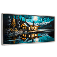Cuadros Decorativos Canvas Revolution | Cabana En Calma | Panoramico | Portada