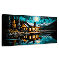 Cuadros Decorativos Canvas Revolution | Cabana En Calma | Panoramico | Portada