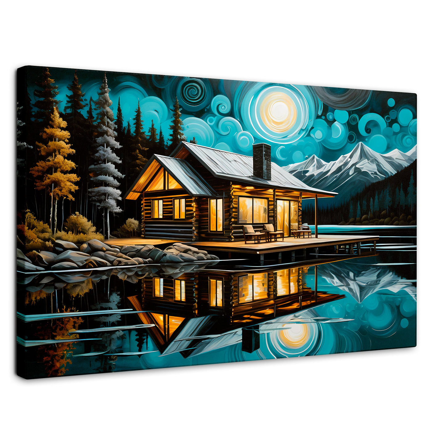 Cuadros Decorativos Canvas Revolution | Cabana En Calma | Rectangular | Portada