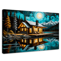 Cuadros Decorativos Canvas Revolution | Cabana En Calma | Rectangular | Portada
