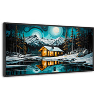 Cuadros Decorativos Canvas Revolution | Cabana Y Reflejo | Panoramico | Portada