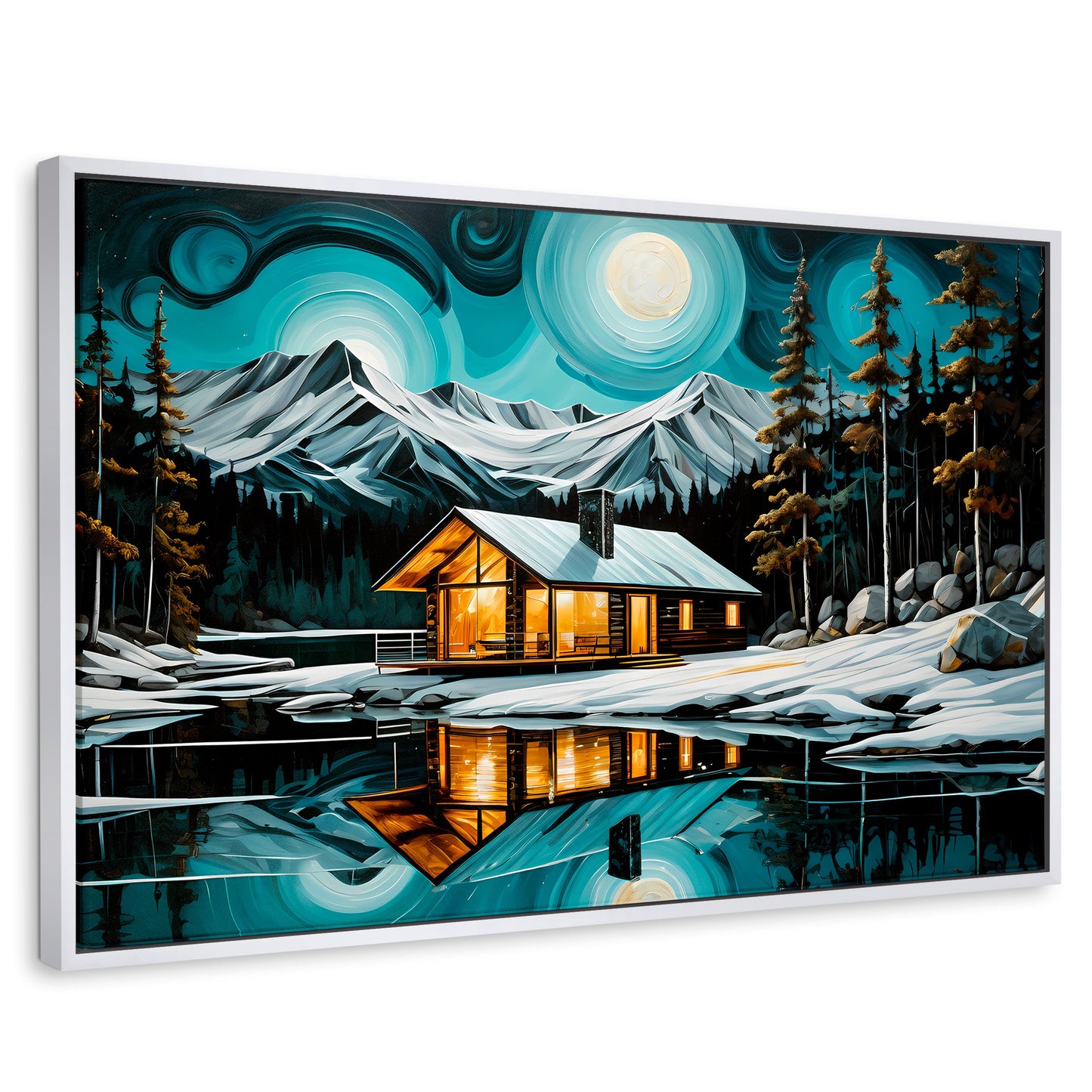Cuadros Decorativos Canvas Revolution | Cabana Y Reflejo | Rectangular | Portada