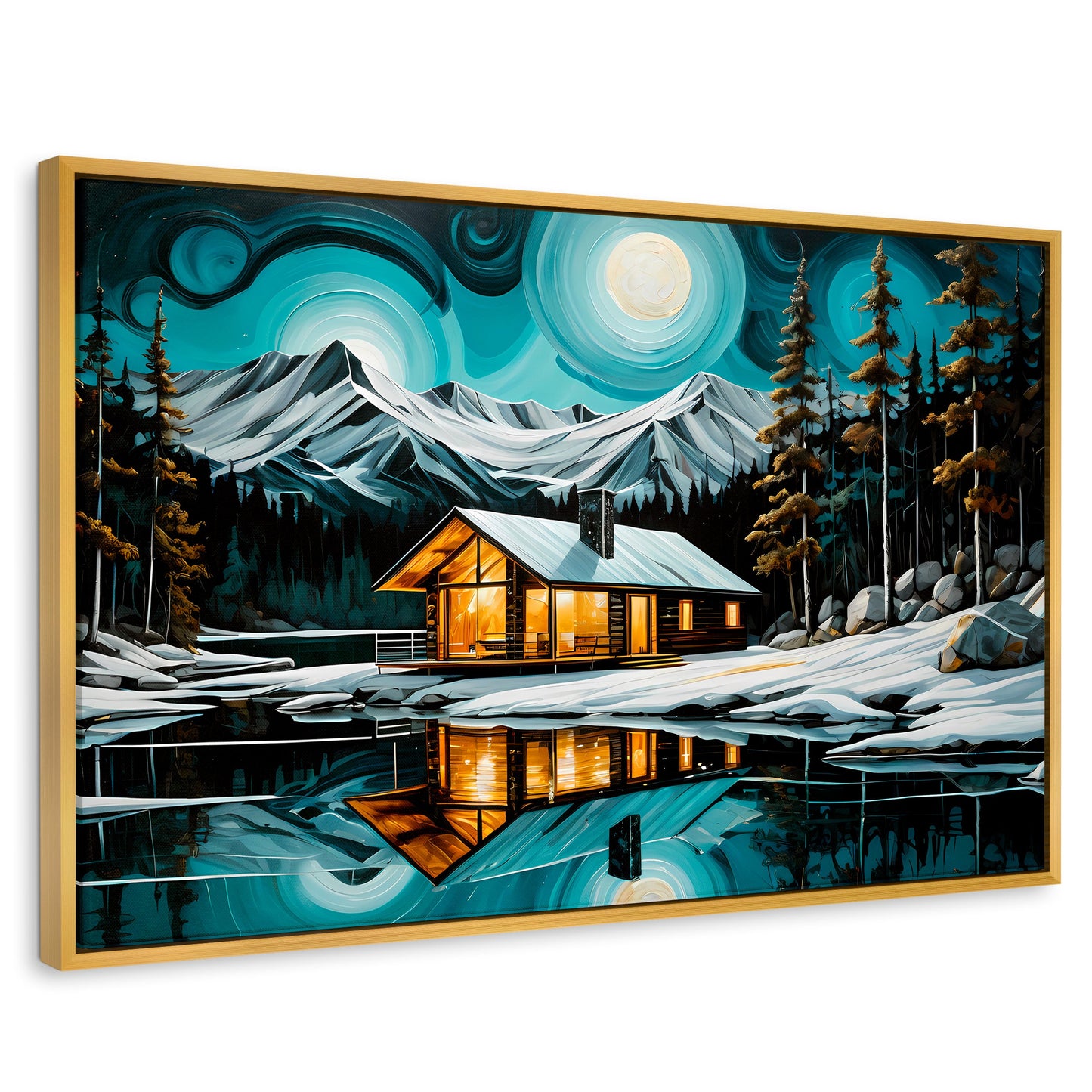 Cuadros Decorativos Canvas Revolution | Cabana Y Reflejo | Rectangular | Portada