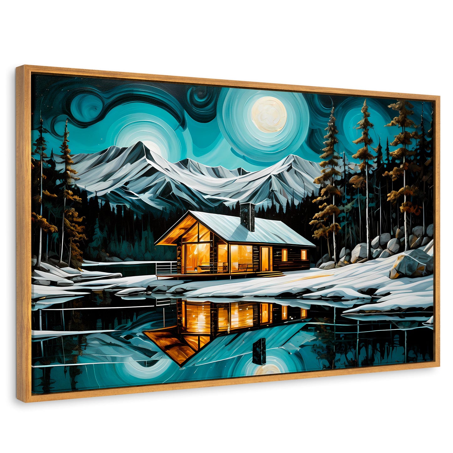 Cuadros Decorativos Canvas Revolution | Cabana Y Reflejo | Rectangular | Portada