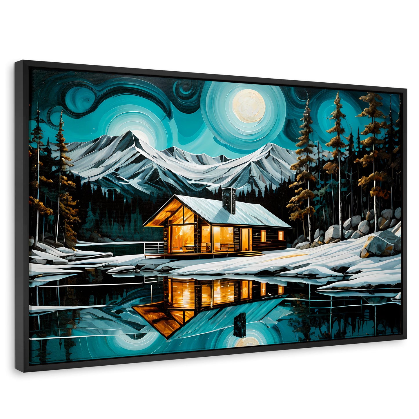 Cuadros Decorativos Canvas Revolution | Cabana Y Reflejo | Rectangular | Portada