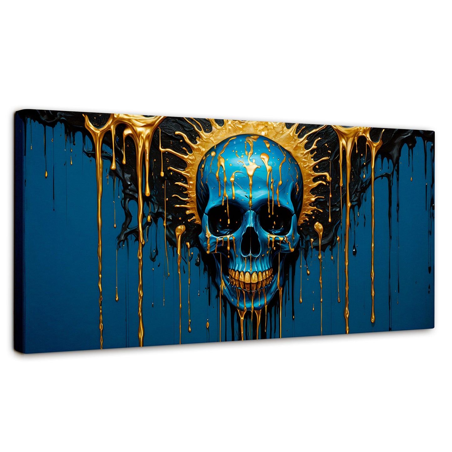 Cuadros Decorativos Canvas Revolution | Calavera Zafiro | Panoramico | Portada | Marco SinMarco