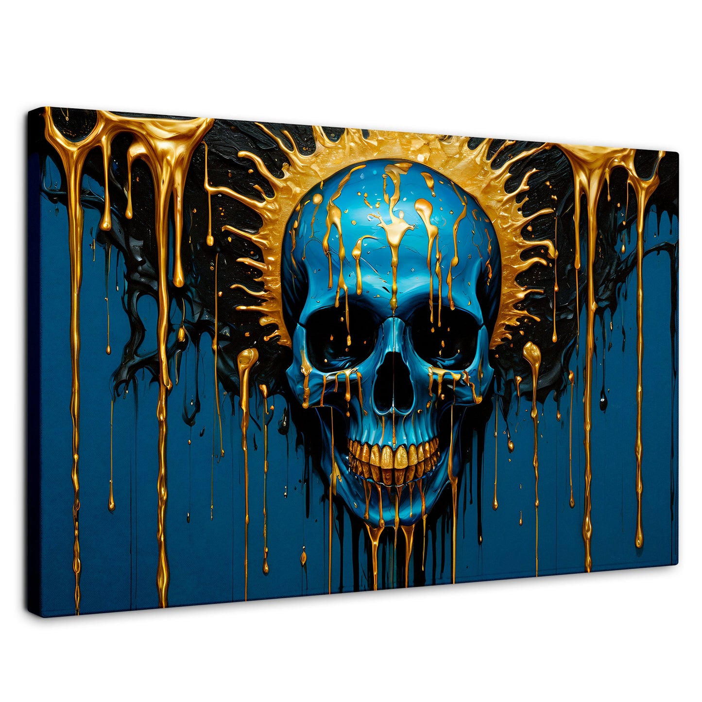 Cuadros Decorativos Canvas Revolution | Calavera Zafiro | Rectangular | Portada | Marco SinMarco