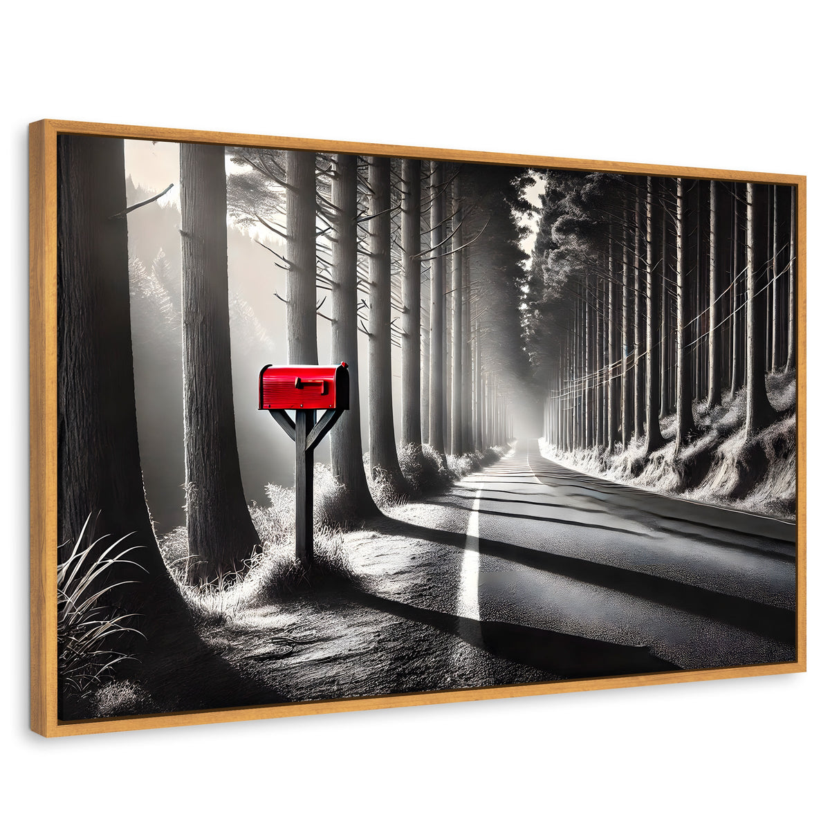 Cuadros Decorativos Canvas Revolution | Carta Al Viento | Rectangular | Portada | Marco Madera