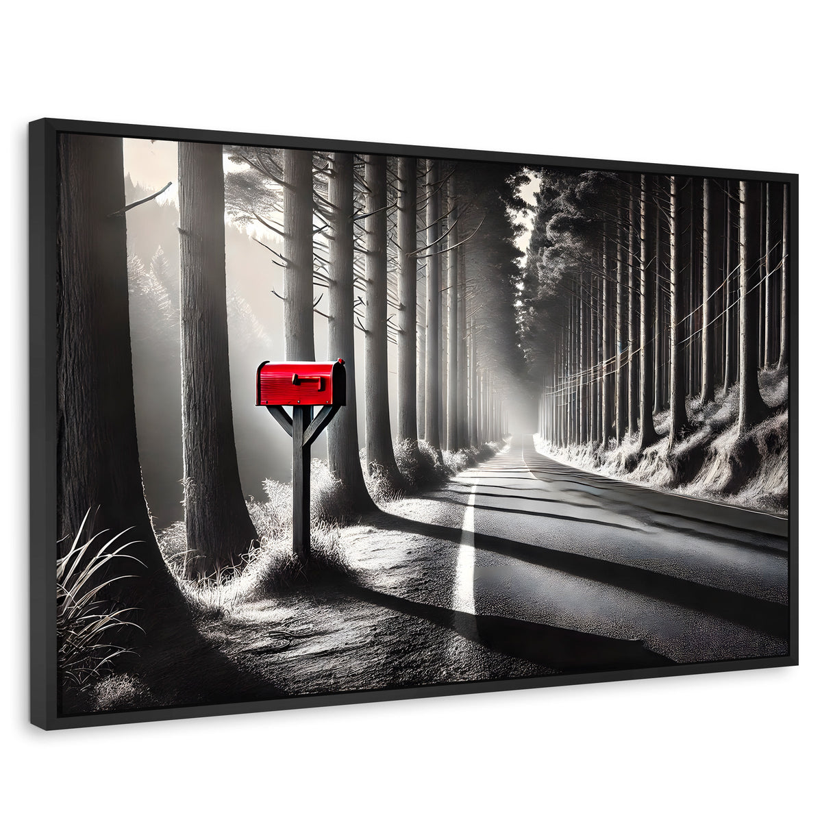 Cuadros Decorativos Canvas Revolution | Carta Al Viento | Rectangular | Portada | Marco Negro